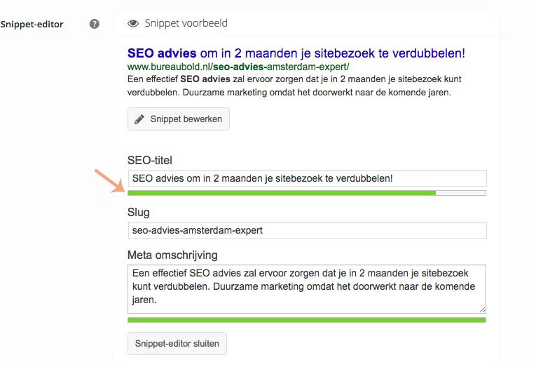 meta titel yoast beschrijving