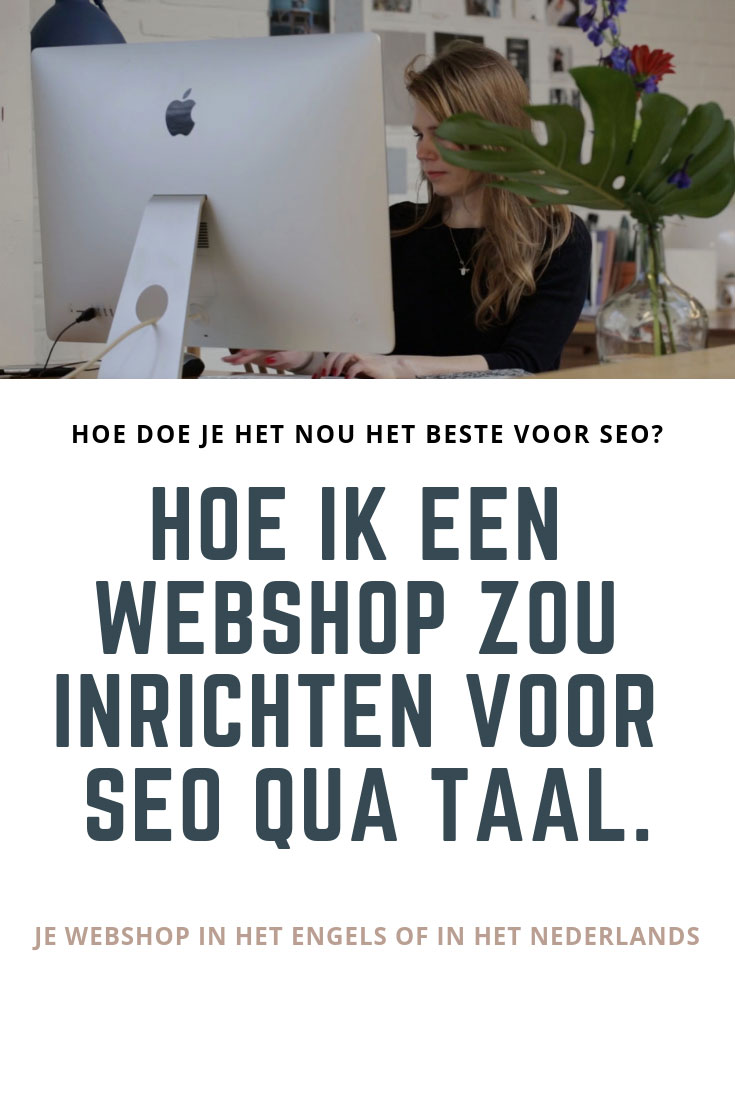 webshop taal engels of nederlands seo