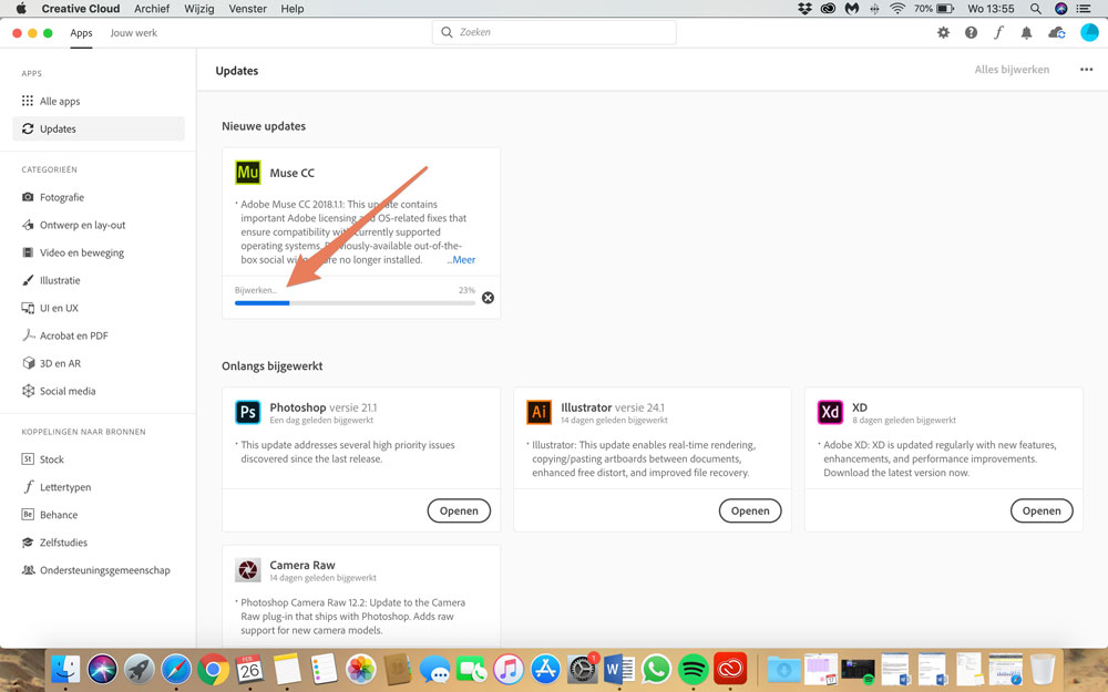 Photoshop-updaten Photoshop-updaten