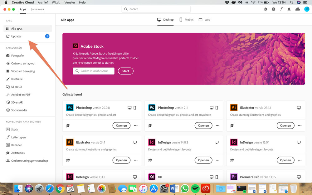 Photoshop-updaten Photoshop-updaten