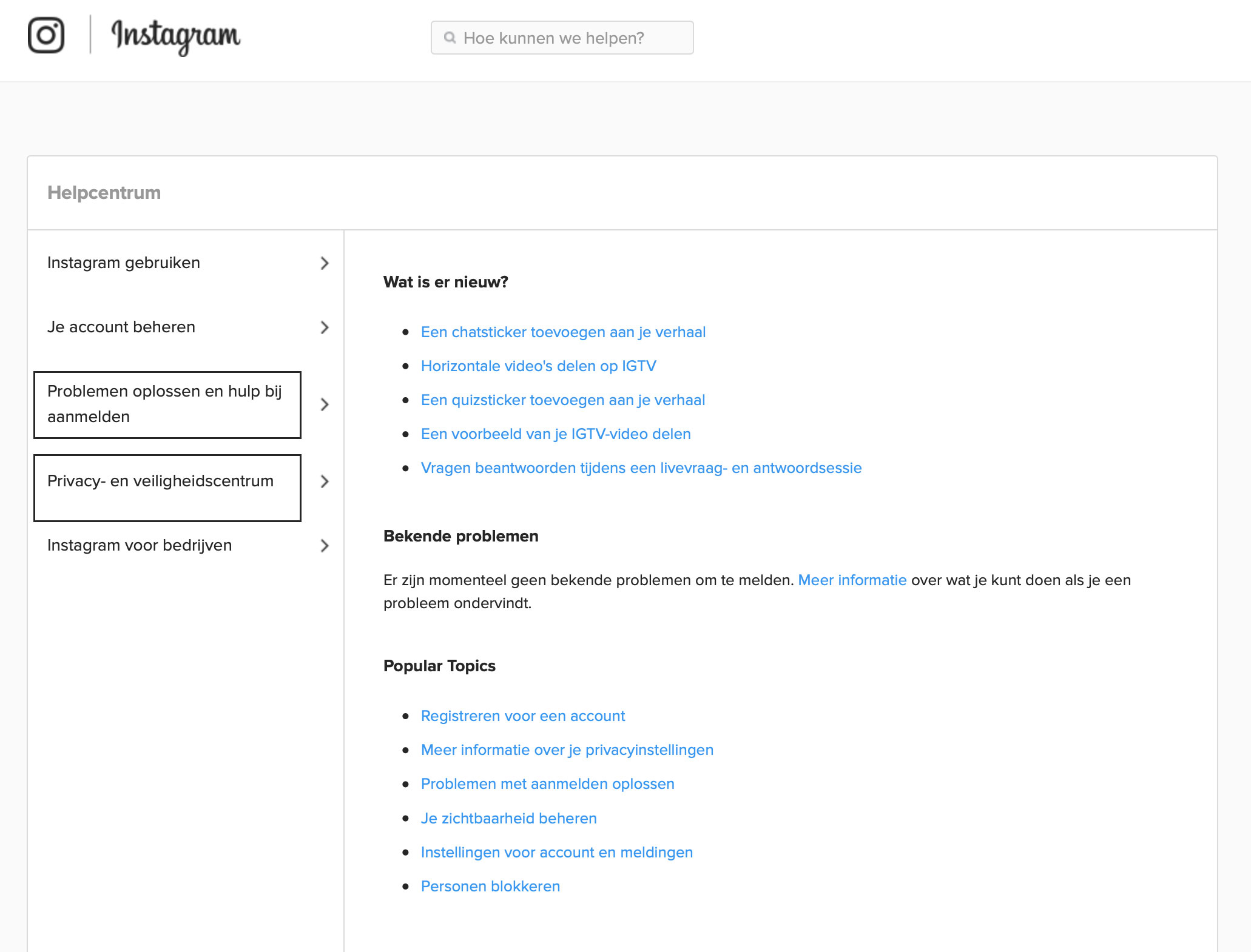 Contact opnemen met Instagram Contact opnemen met Instagram