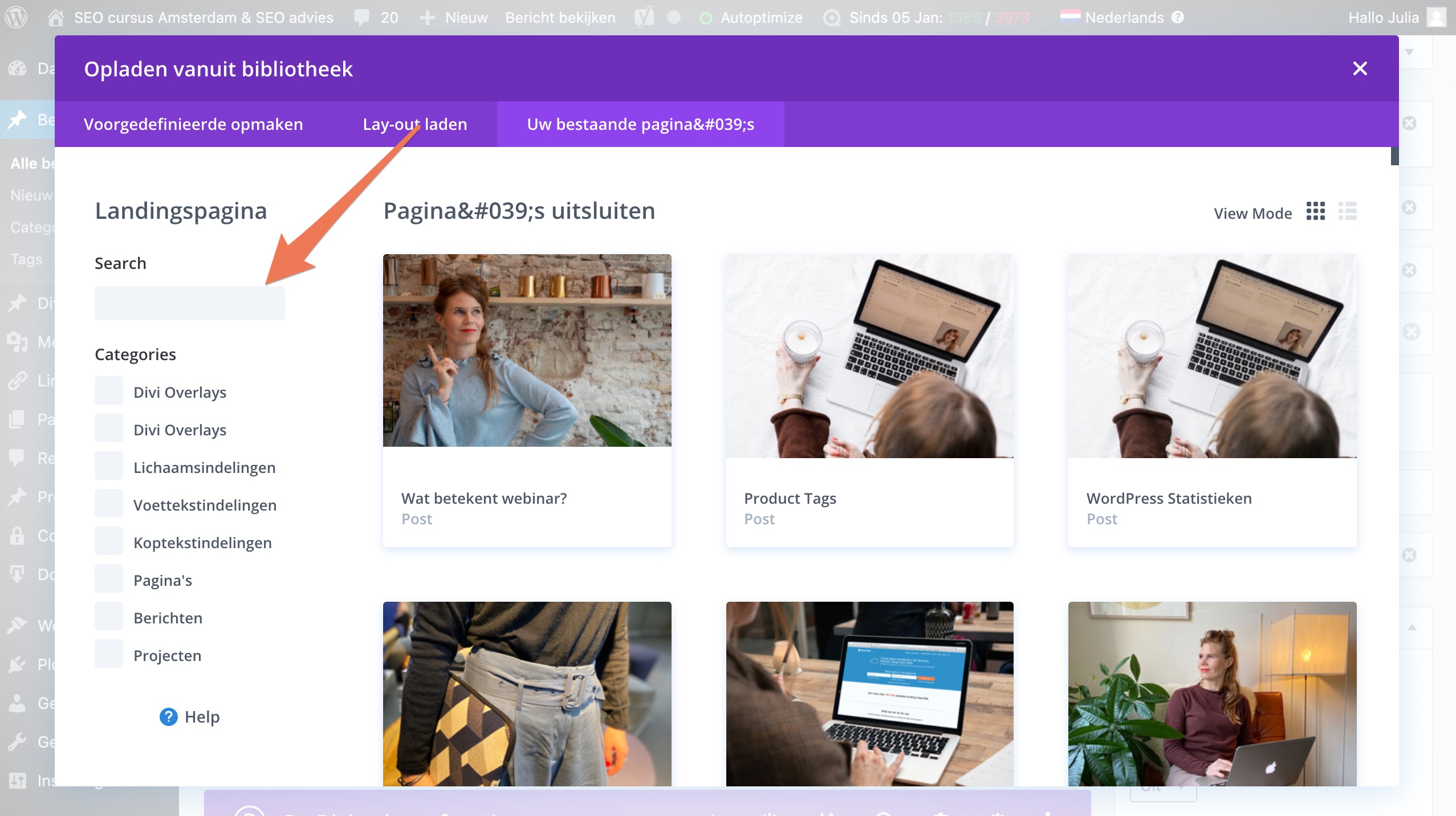 7 divi blog overzicht maken stap 7 divi blog overzicht maken