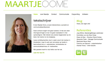 WordPress website Maartje Oome